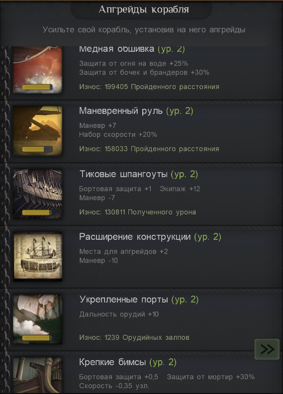 Essex — апгрейды